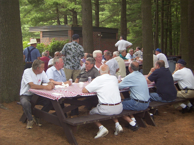 Framingham retired firefighters at the Old Timers Outing in 2003 — photograph 15
