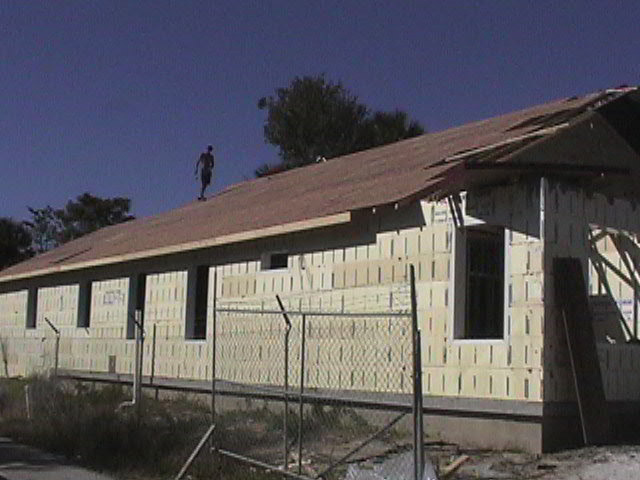 An original photograph of Tom and Helen’s ICF construction.