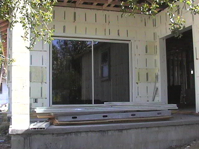 An original photograph of Tom and Helen’s ICF construction.