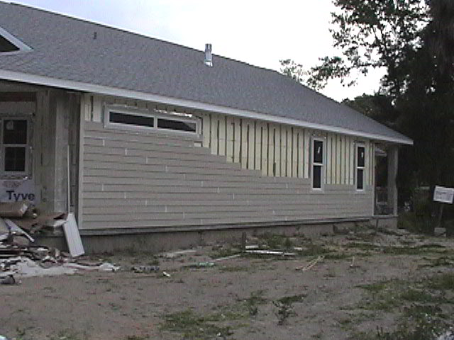 An original photograph of Tom and Helen’s ICF construction.