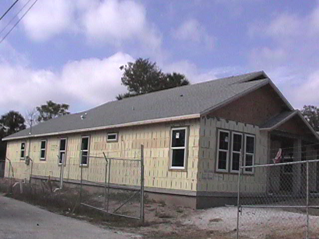 An original photograph of Tom and Helen’s ICF construction.