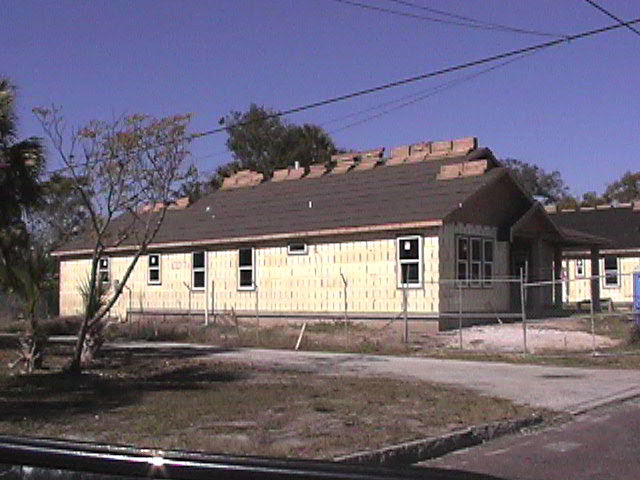 An original photograph of Tom and Helen’s ICF construction.