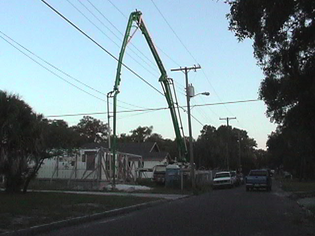 An original photograph of Tom and Helen’s ICF construction.