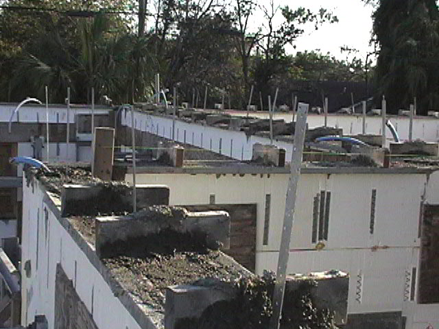An original photograph of Tom and Helen’s ICF construction.