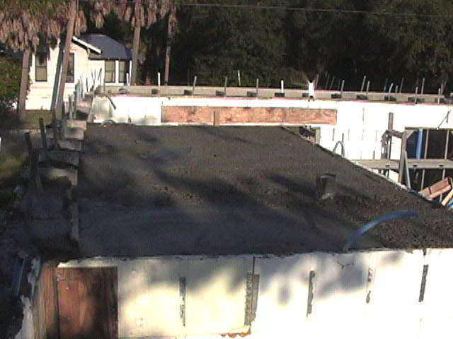 An original photograph of Tom and Helen’s ICF construction.