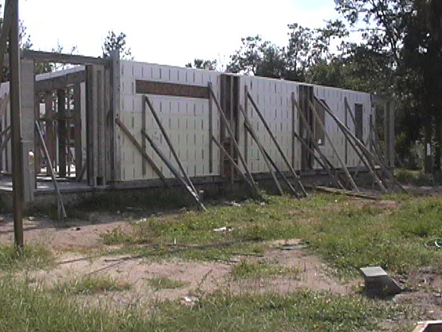 An original photograph of Tom and Helen’s ICF construction.