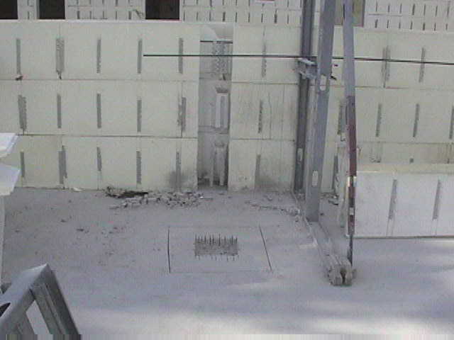 An original photograph of Tom and Helen’s ICF construction.