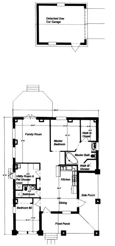 The original floor plan for Traci’s neighboring house.